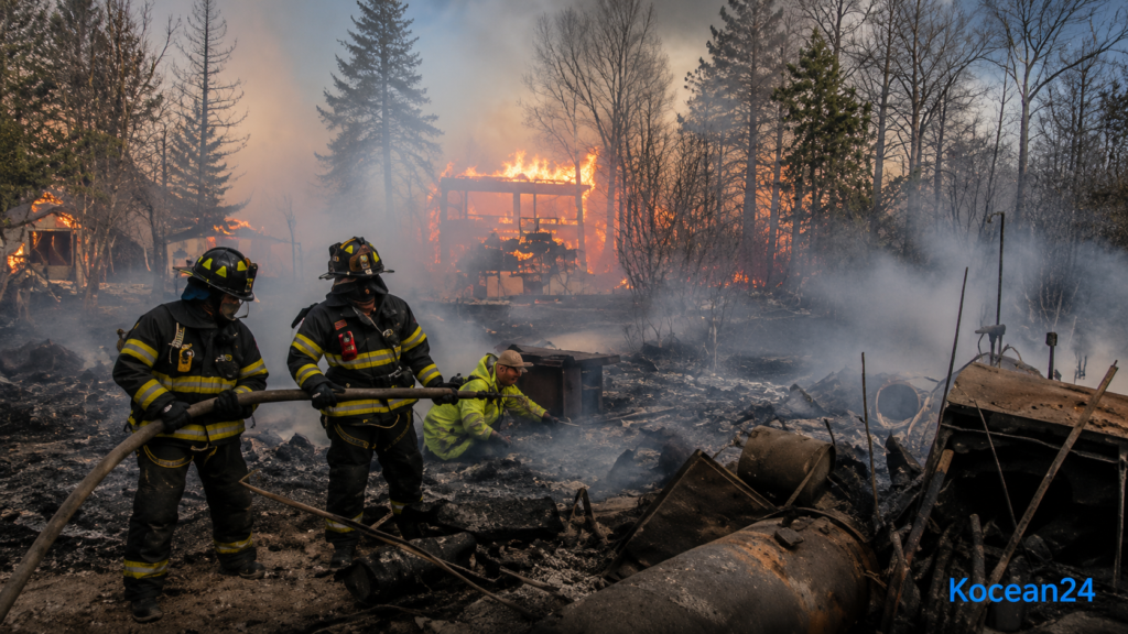 Sandy Fire Destruction