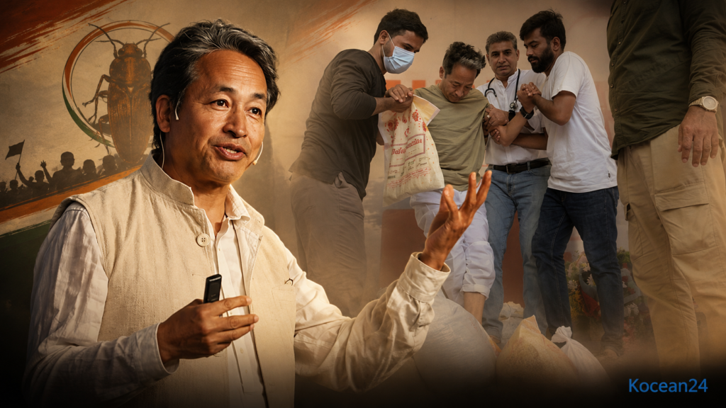 Student Protest in India: Untold Story from Paper Leaks to Parliament 3 Sonam Wangchuk